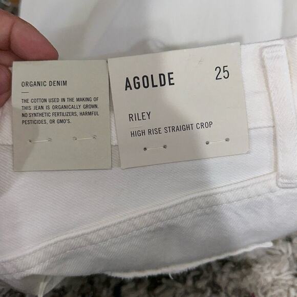 NWT AGOLDE‎ Mia Mid Rise Straight in Element - Picture 5 of 11